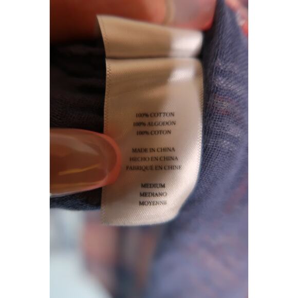 Rails White Sky Mauve set of 2 Plaid Flannel Sleep Shirt S - Picture 13 of 14